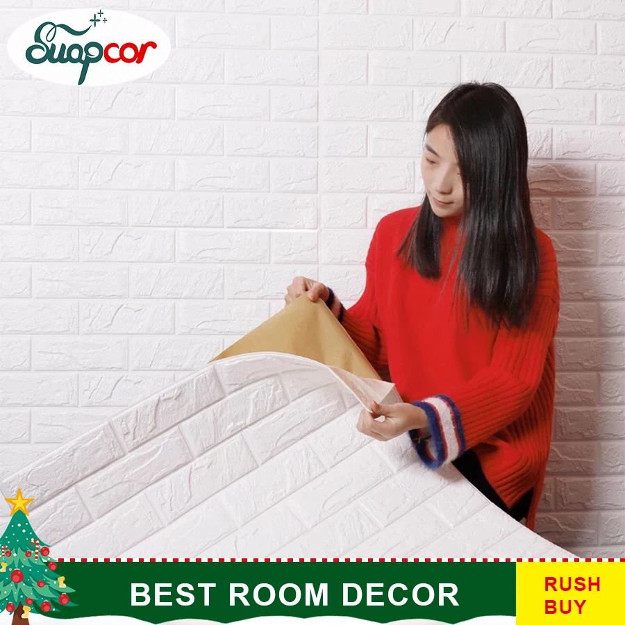 Self adhesive Waterproof TV Background Brick Wallpapers 3D Wall Sticker Living Room Wallpaper Mural Bedroom Decorative Stickers Self adhesive Waterproof TV Background Brick Wallpapers 3D Wall Sticker Living Room Wallpaper Mural Bedroom Decorative Stickers