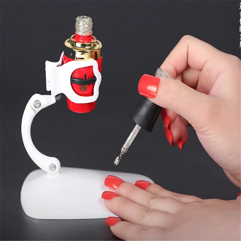 

1Pcs Nail Varnish Stand White Color Nail Polish Holder Manicure Nail Holder Tools Display Gel Polish Holder