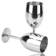 17 см Хорошее качество нержавеющая сталь стоящая чашка для вина креативная чашка 4 шт./лот