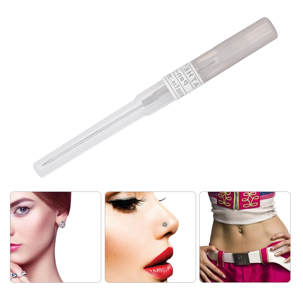 10Pcs Disposable Piercing Needle Stainless Steel Sterile Body Piercing Needles Tattoo Accessories Ear Nose 16G 10Pcs Disposable Piercing Needle Stainless Steel Sterile Body Piercing Needles Tattoo Accessories Ear Nose 16G