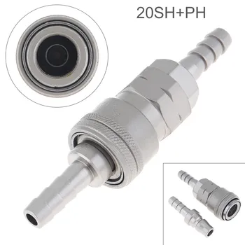 

2pcs/set 20SH+PH Hardened Steel Pneumatic Parts Quick High Pressure Connector with Dual-interface for Air Compressor