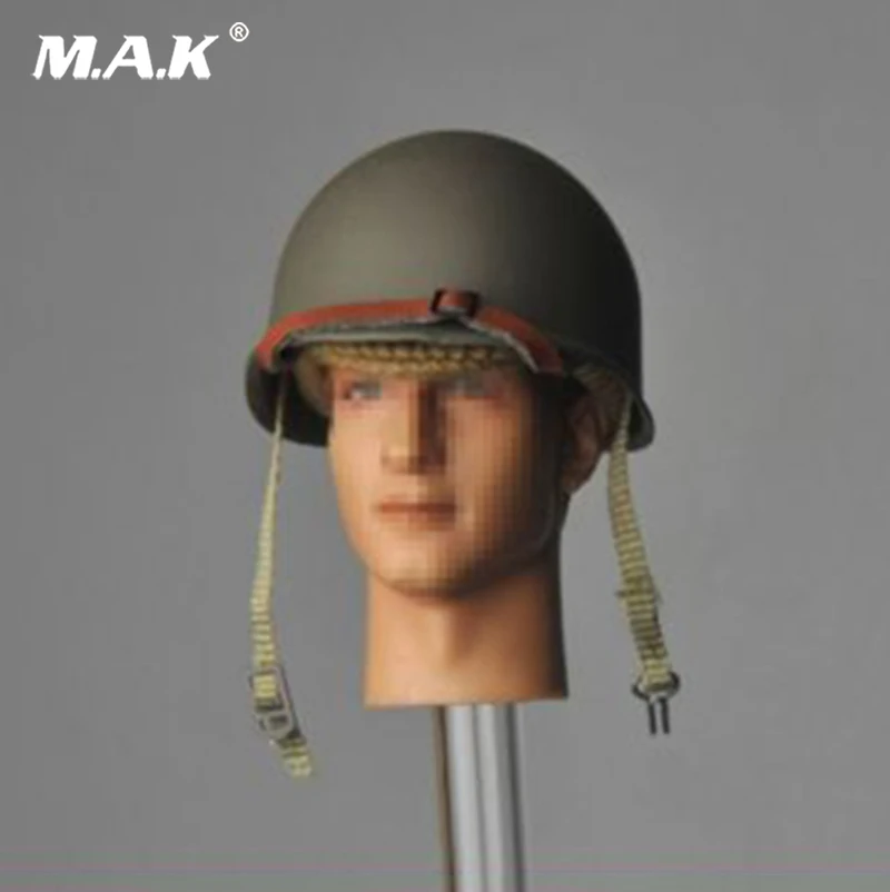 

1/6 WWII US Army M1 Metal Helmet Cap Fit 12" Action figure Male doll Accessories