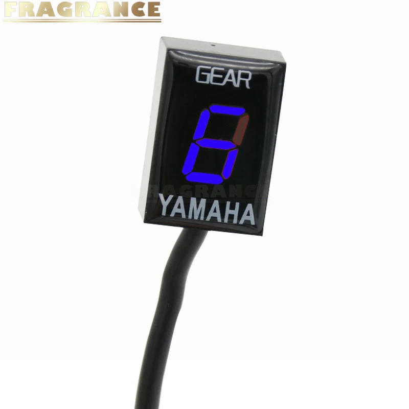 Мотоцикл скорость шестерни Дисплей Палец plug and play для Yamaha FZ6 не-ABS 1998-2012 индикатор оборудования 1-6 цифровой мультиметр - Color: Blue