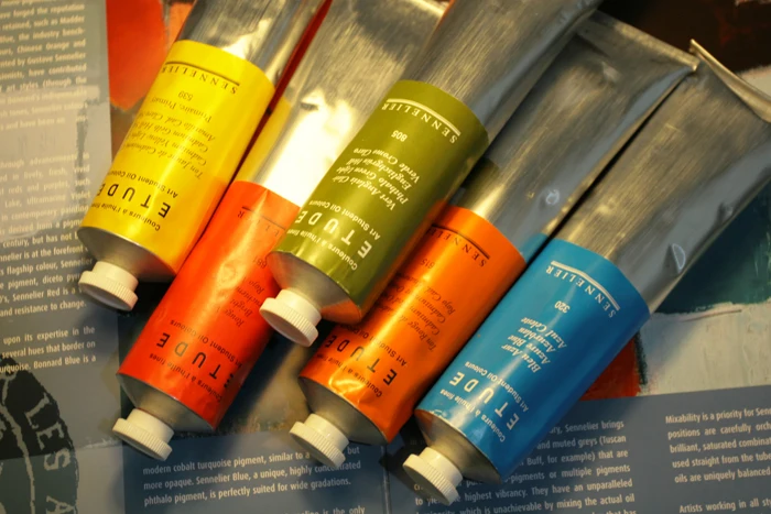 Sennelier, новая упаковка для защиты окружающей среды, масляная краска, 1 цвет, 200 мл, одна штука