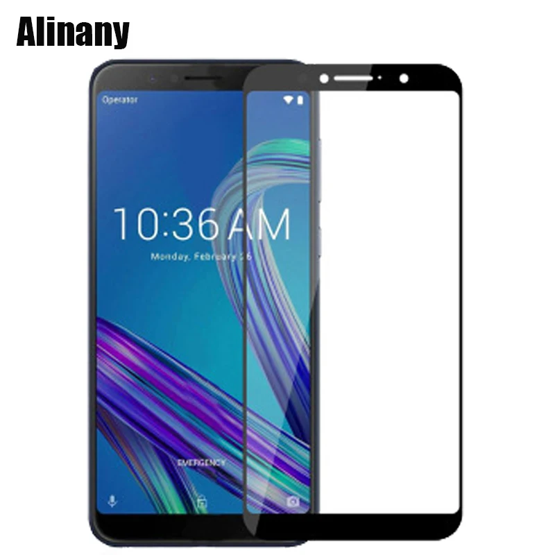 Закаленное стекло Asus ZenFone Max Pro M1 ZB602KL защита экрана Asus ZB602KL ZB 602 KL ZB 602KL X00TD защитная пленка 9H - Цвет: Black