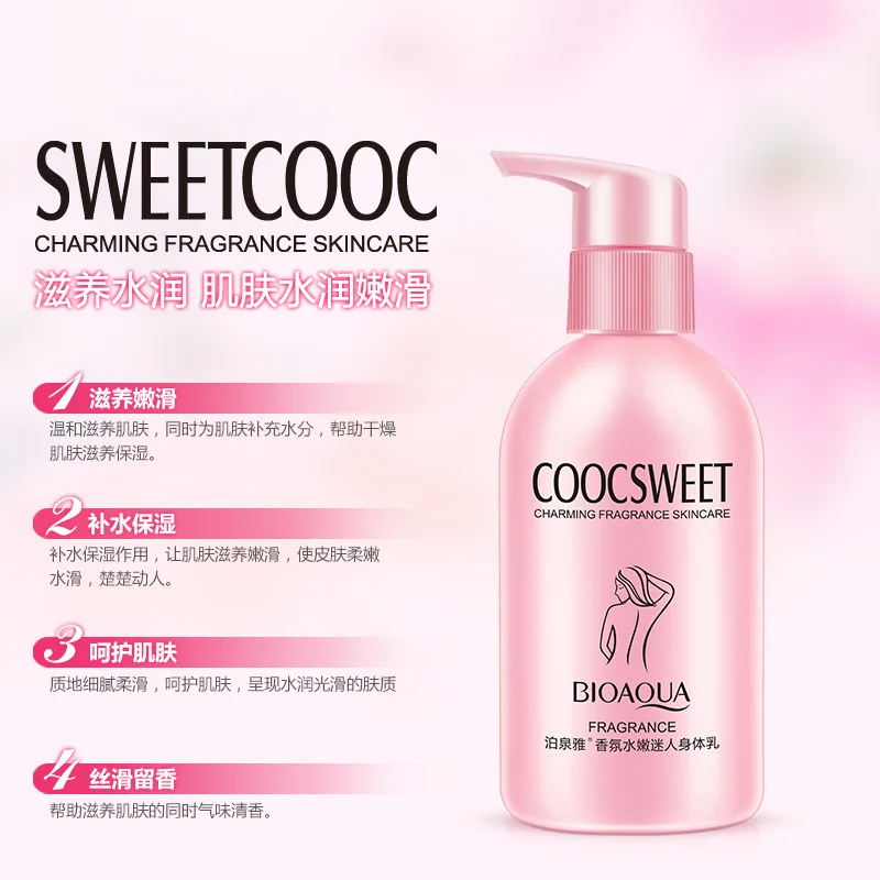 Bioaqua 250ml Body Cream Lotion Skin Care Essence Moisturizing Whitening Smooth and Tender Anti-aging Nourish Relieve Dry Rough