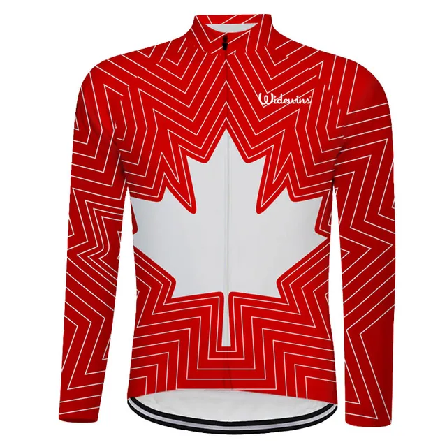 Canada brand cycling 2018 men cycling jersey long sleeve Bike Clothes