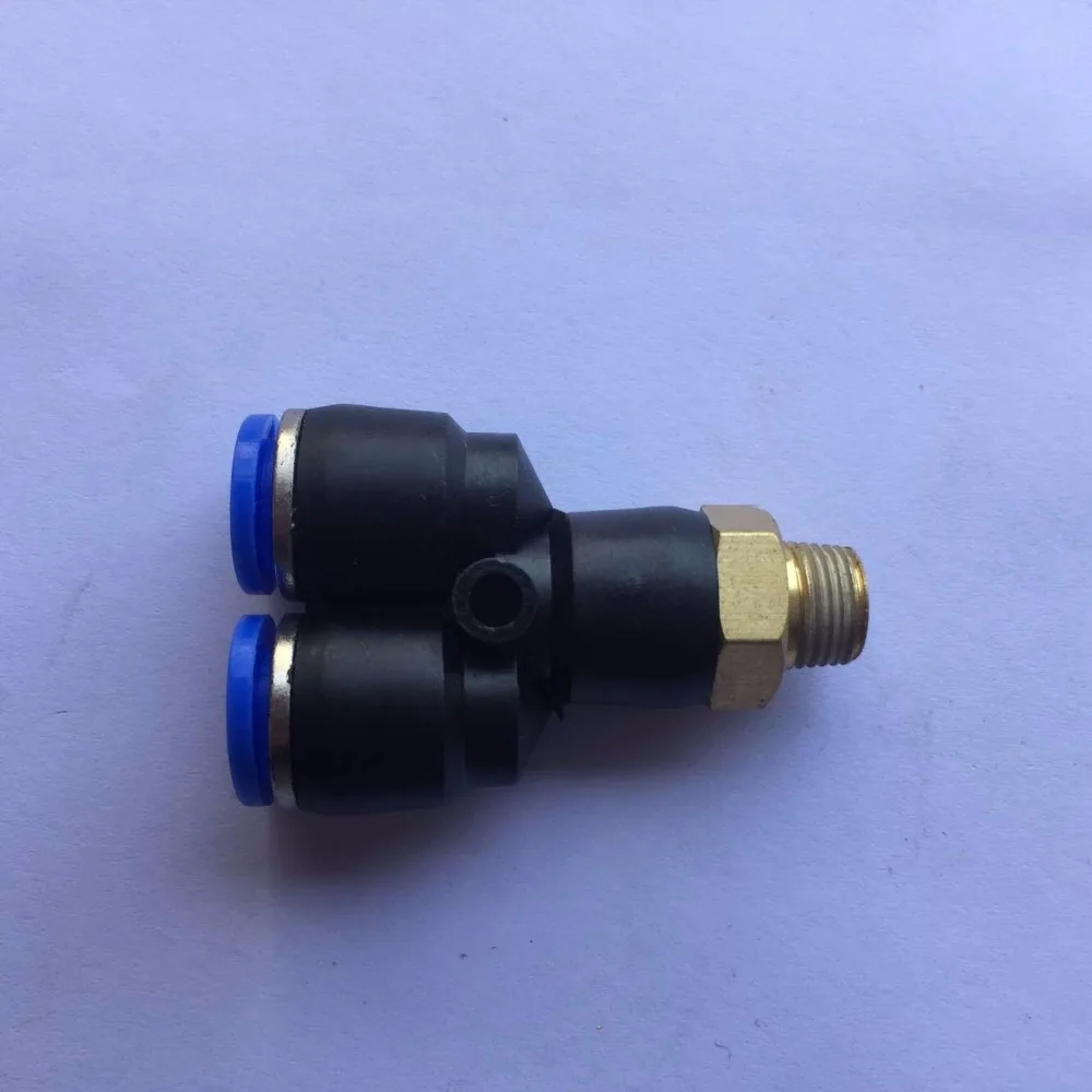2Pcs 6 Y type screw thread tee PX6 - M5 PX6-01 PX6-02 PX6-03 PX6-04 pneumatic quick plug connector | Обустройство дома