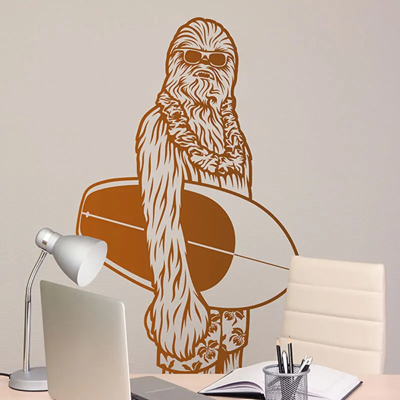 تصفح ستار wars chewbacca جدار صائق جدارية الفن ديكور المنوة تصاميم chewbacca حرب النجوم كيد غرفة الفن الفينيل ملصق a422