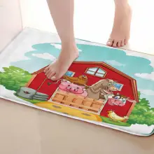 Животное стиль коврик для ванной комнаты, смешной Противоскользящий коврик для ванной, занавески для душа s аксессуары, соответствующие вашей душевой занавеске