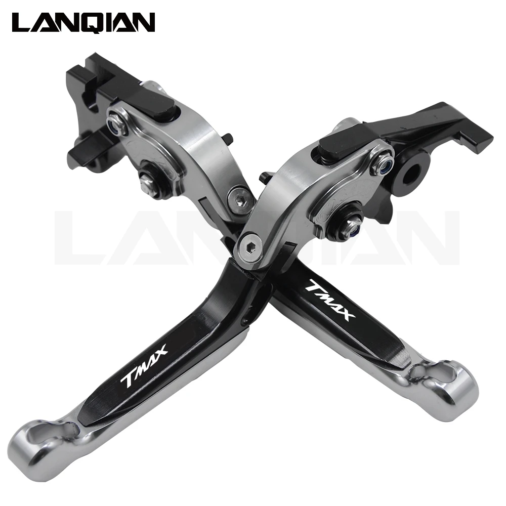 BKGYBKGY Lever Мотоциклетные Ручки Современная продукция для YAMAHA TMAX T-MAX 530 500 TMAX530 SX DX ручками - Цвет: BKGYBKGY Lever