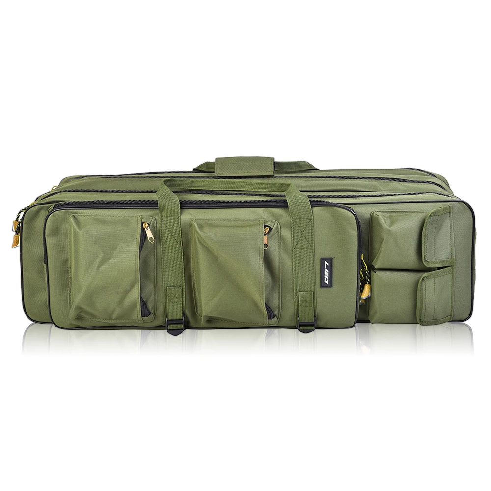 

Outdoor 3 Layer Fishing Bag Backpack 80cm/100cm Fishing Rod Reel Carrier Bag Fishing Pole Tackle Bag Carry Case Travel Bag