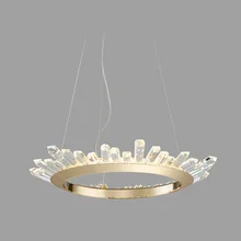 modern led crystal chandelier pendants Scandinavian post-modern luxurious crystal lamps restaurant wreath villa chandelier bamboo lamp chandelier modern scandinavian style small fresh