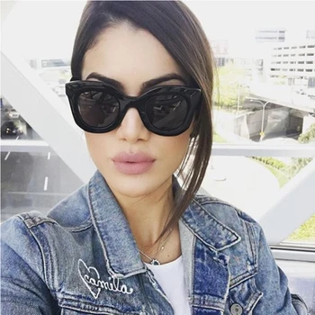 

LongKeeper 2019 Cat Eye Sunglasses Women Fashion Brand Desinger 2018 Hot Sale Female Sun Glasses Mirror UV400 Eyewears AM6856