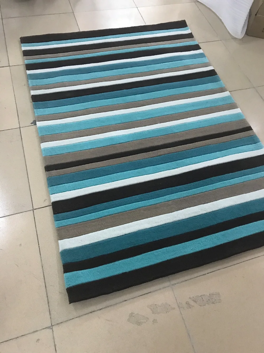 Высококачественный Средиземноморский акриловый коврик, большой ковёр для гостиной, синие Коврики для спальни, чайный стол, Прямоугольный Коврик для пола