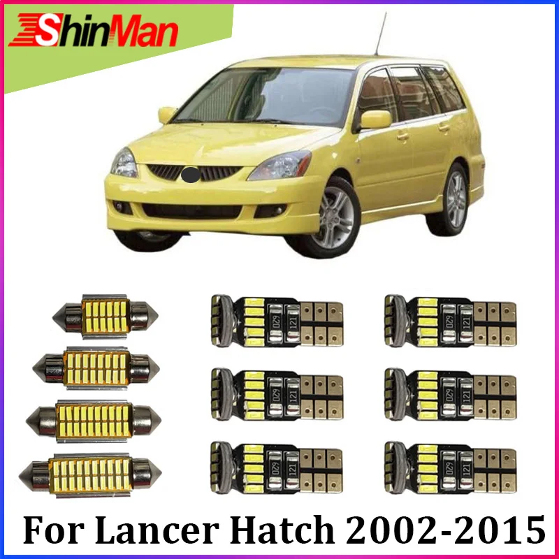 

ShinMan 6x Error Free LED CAR Light Interior Light LED Kit For Mitsubishi Lancer Hatch LED Interior Package 2002-2015