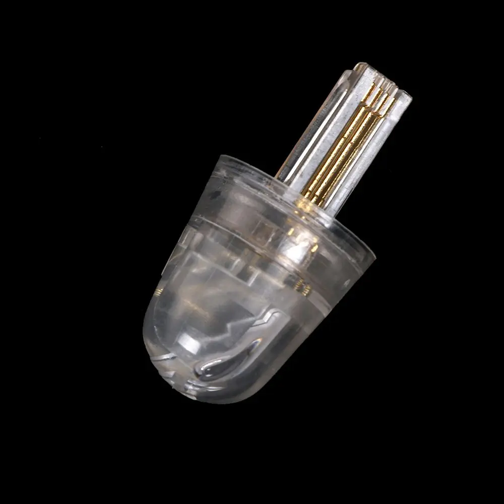 1PCS Clear Telephone Phone Handset Coil Cord Swivel Twist Top Untangle