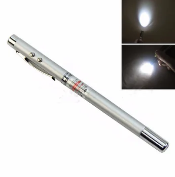

100PCS Multifunction 4in1 Laser Pointer LED Light Flashlight Ball Pen Teaching Pointer