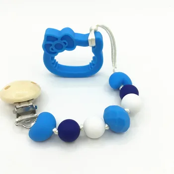 

New Baby Pacifier Clip Pacifier Chain Hand Made Cute Colourful Beads Dummy Clip Baby Soother Holder For Baby Kid