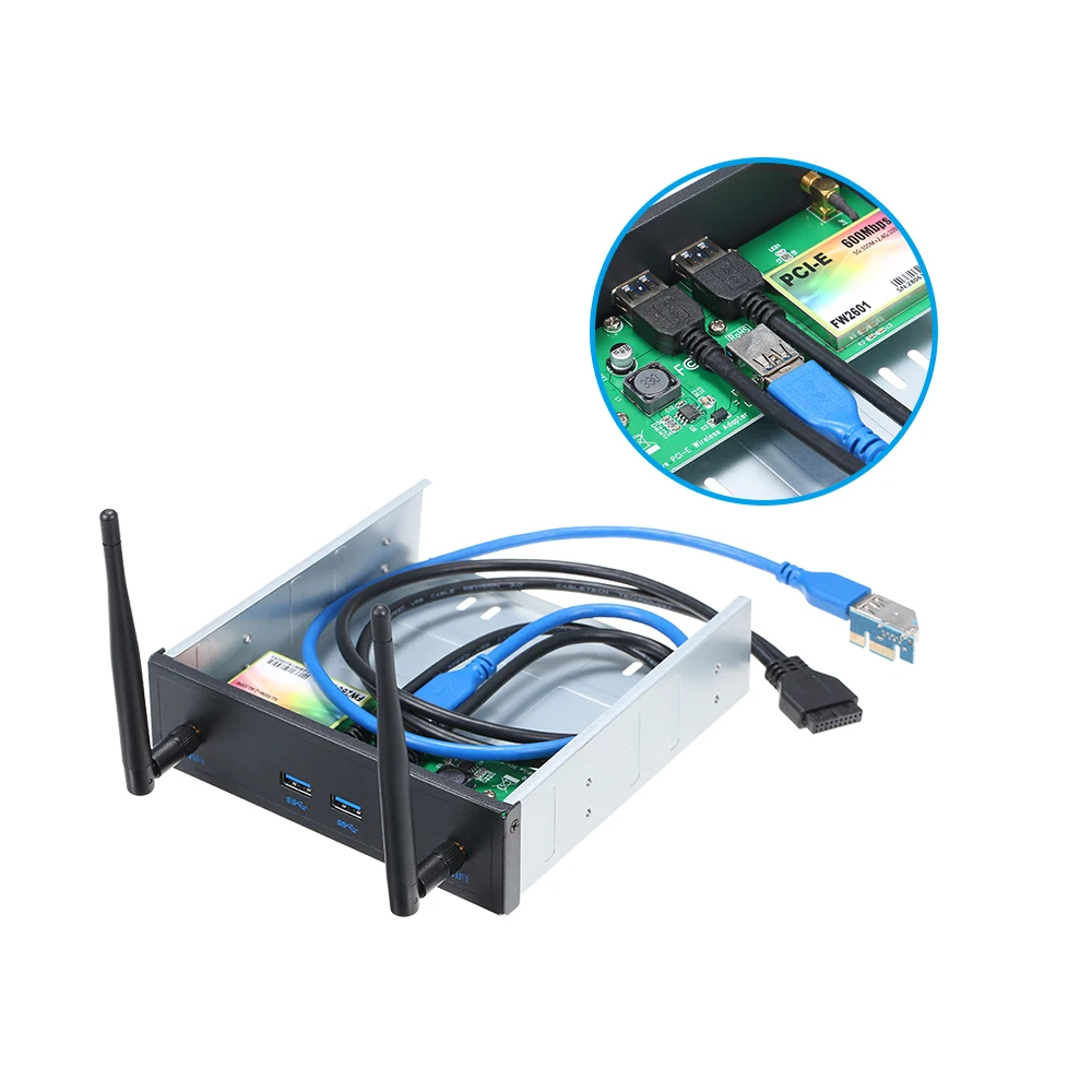 Pre-Drive беспроводная сетевая карта CD-ROM Expansion Mobile Rack с 2 портами USB 3,0 600 Мбит/с для настольной системы Windows