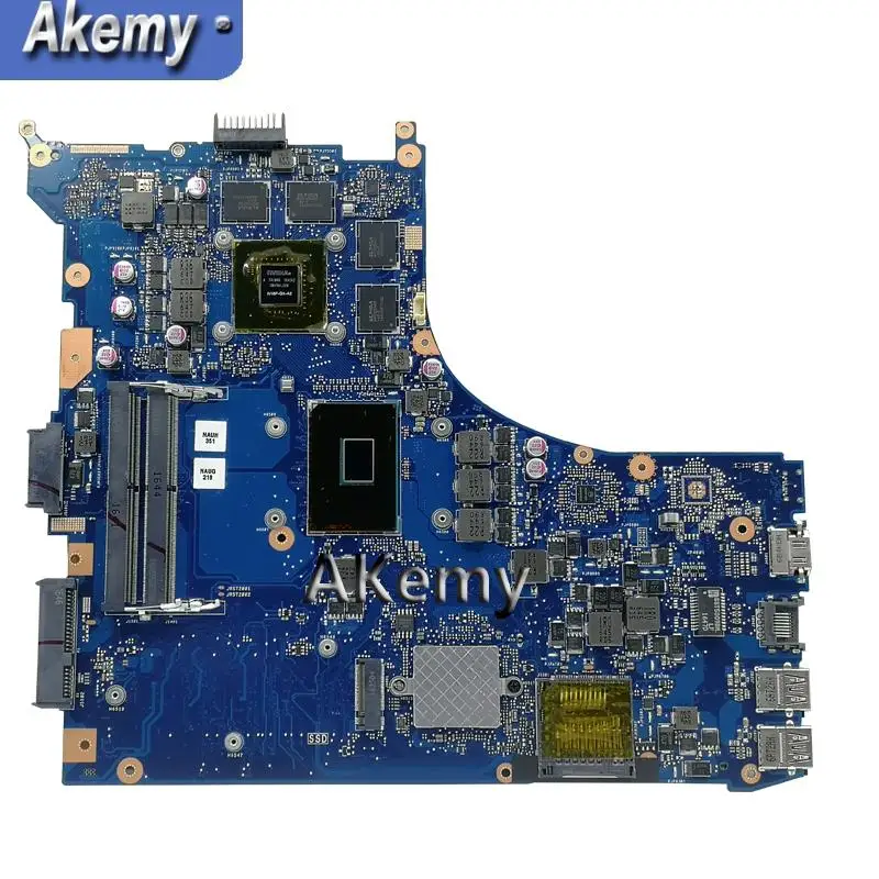 Akemy ROG GL552VW REV2.1 материнская плата для ноутбука ASUS GL552VW GL552VX ZX50V Тесты оригинальная материнская плата I5-6300HQ GTX950M/2 ГБ 40-контактный
