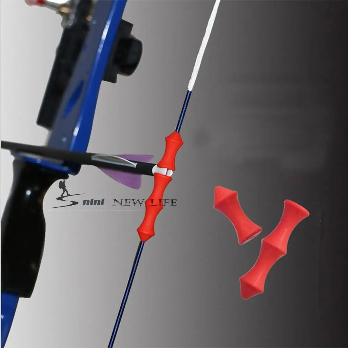 1 Set Archery Hunting Finger Guard Protector Silicon Roller Recurve Bow