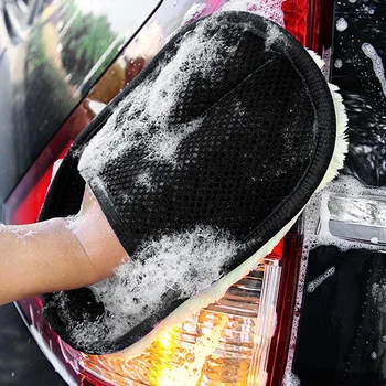 

Car Styling Wool Soft Car Washing Gloves Cleaning Brush Motorcycle Washer Care Products Car Care Cloth