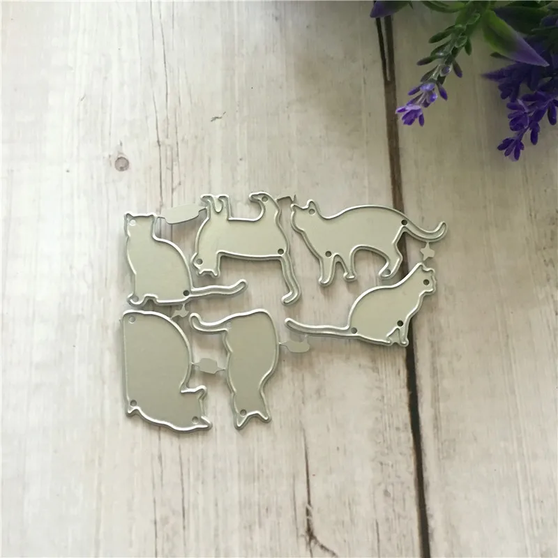 DIY Animal Scrapbooking card book Decor lovel cat set Steel Metal Cutting Scrapbooking Embossing Dies Cut Die Stencils