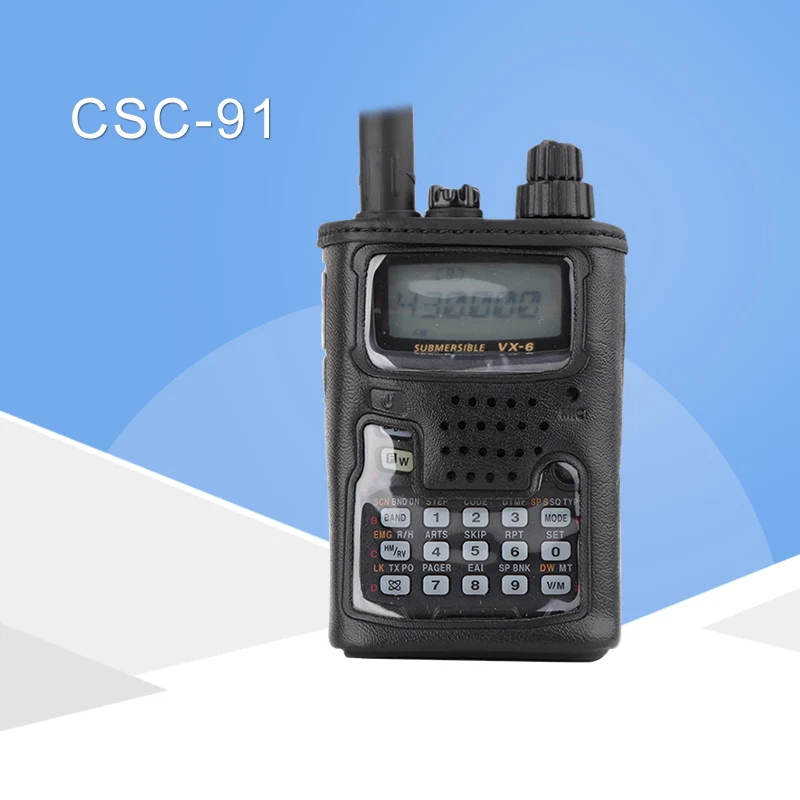 Применимо к YAESU VX6R Walkie Talkie VX-6R двухстороннее радио кожаный чехол CSC-91 случае