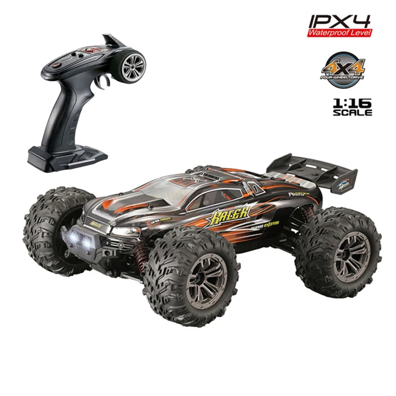 Подарок для мальчика 2,4G 4wd 40 км/ч RC Monster Truck 1/16 с пультом дистанционного управления RC Hobby Car 4x4 высокоскоростной Электрический RC автомобиль для гонок