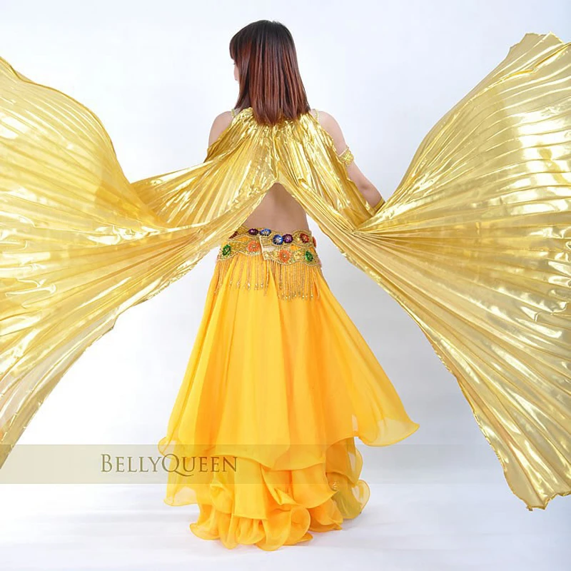 Костюм для танца живота открытые крылья Исиды золото/серебро|isis wings|belly dance costumesisis