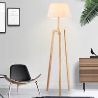 Modern Nordic style simple fashion creative living room bedroom lamp linen tripod floor lamp