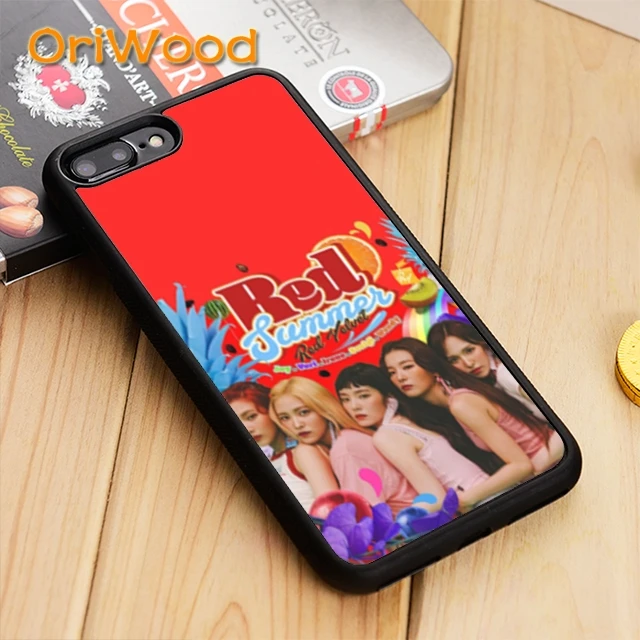 Красный бархатный чехол OriWood Kpop Girl Group для iPhone 5 6 s 7 8 plus X XR XS 11 12 13 pro max Samsung Galaxy S6 S8 S9