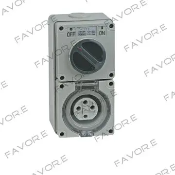 

*10A three phase 4 round pin combination switch & socket 56CV410