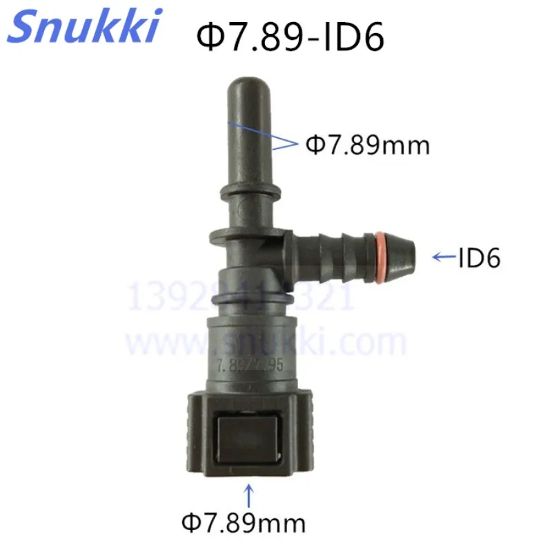 Высокое качество 7,89 мм ID6 Женский тройник соединитель топливной линии пластиковые фитинги Соединительные трубы с 6 мм внутренним диаметром
