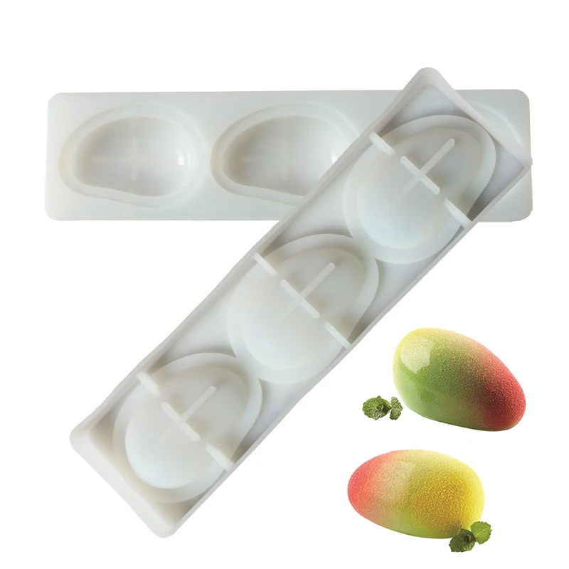 

Mango Silicone Cake Mold For Baking Pastry Cold Summer Mould Dessert Fruit Mousse Pan Bakeware Chocolates Moule