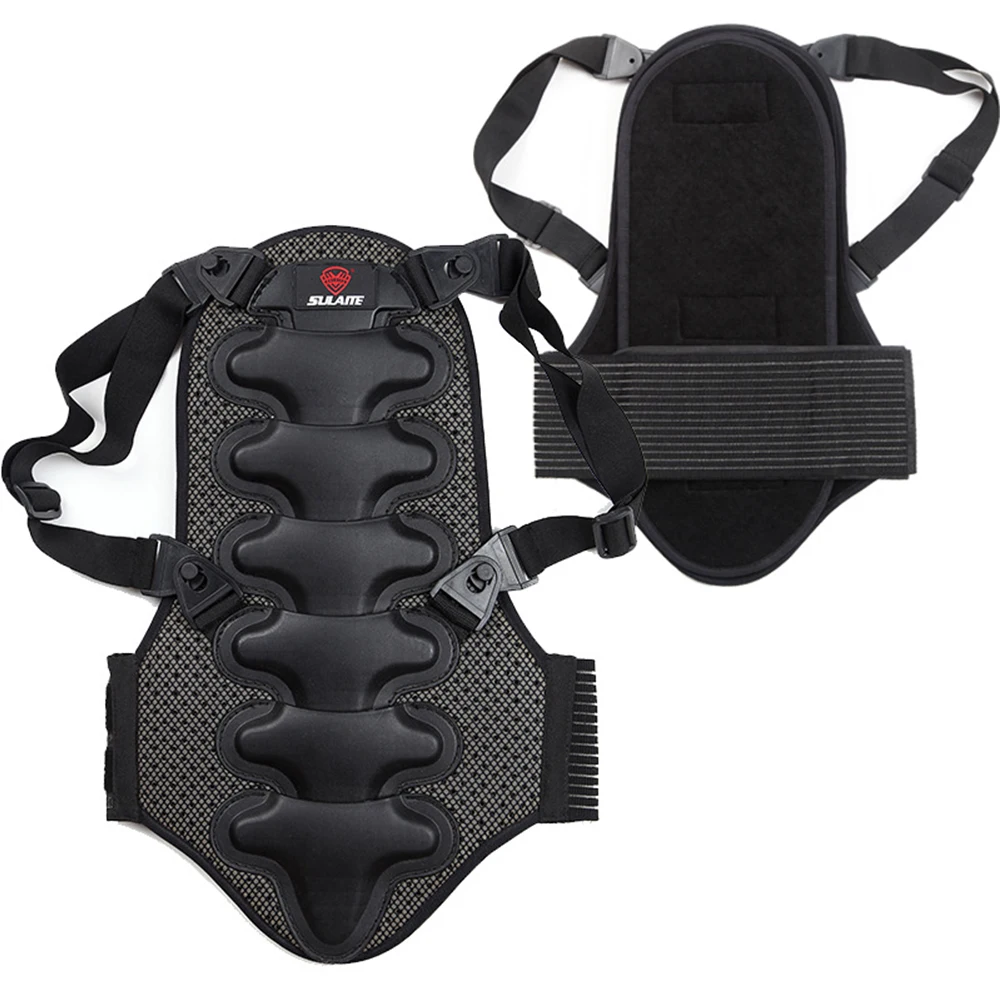

Thicken Back Protector Ski Outdoor Black Anti-shock Ridge Sports Detachable