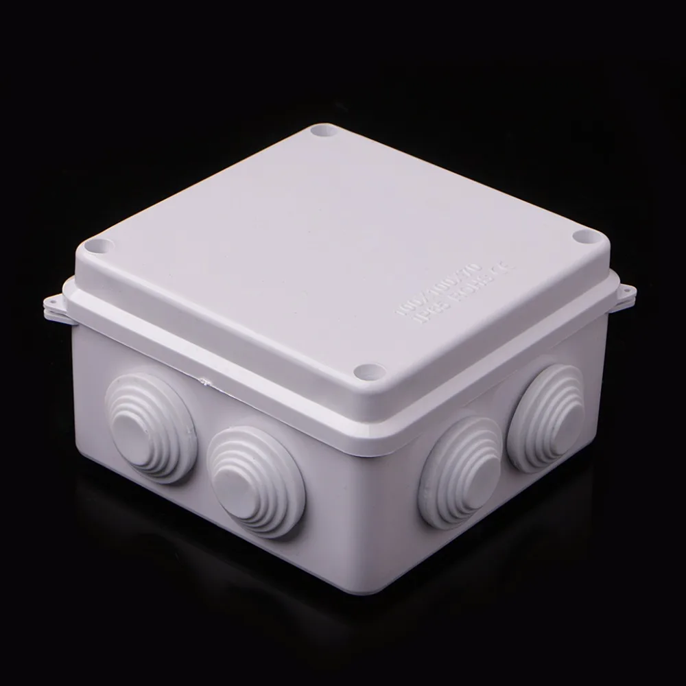 

Waterproof Plastic Enclosure Case Power Junction Box IP65 100mm x 100mm x 70mm