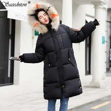 2019 New Fashion Slim Women Winter Jacket Down Cotton Padded Warm Thicken Ladies Coat Long Coats Parka Womens Outwear Jackets цена 2019 New Fashion Slim Women Winter Jacket Down Cotton Padded Warm Thicken Ladies Coat Long Coats Parka Womens Outwear Jackets цены онлайн