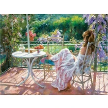 Сделай Сам, полный, алмазная вышивка, дневная девушка, фото на заказ, алмазная живопись, вышивка крестиком, 3D, Алмазная мозаика, Декор, Рождество JS833