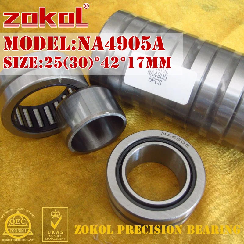ZOKOL NA4905 A подшипник NA4905A сущность наконечник игольчатый роликовый 25*42*17 мм RNA4905A