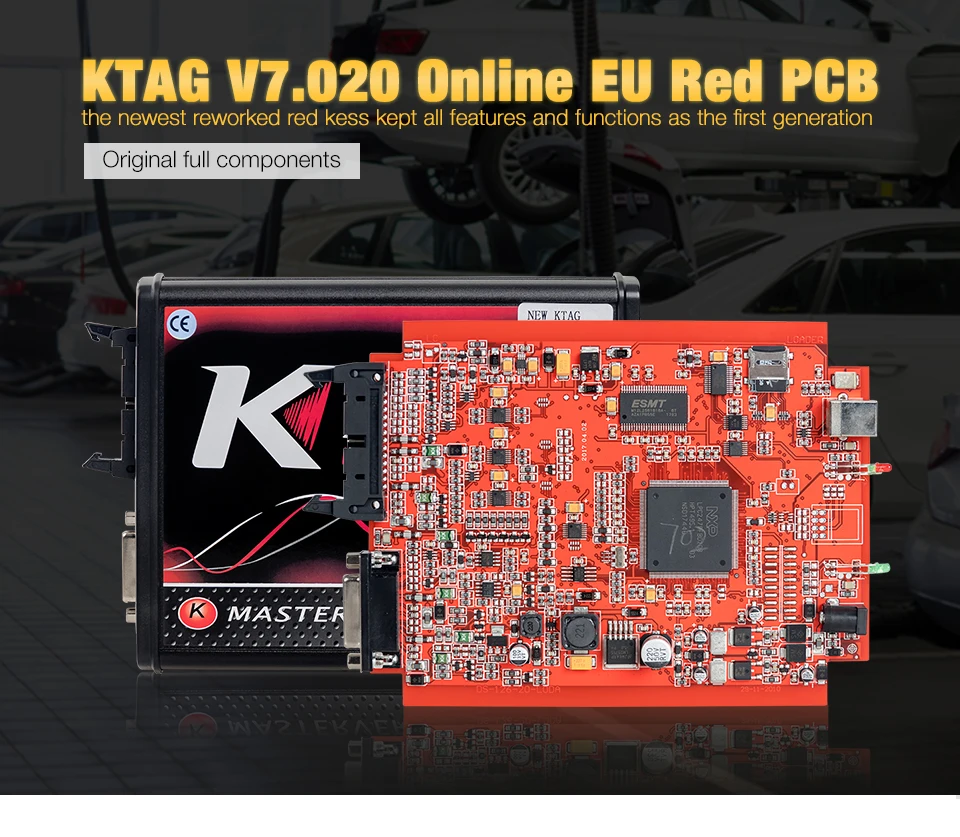Лучшая цена для Red EU ktag V7.020 V2.23 Master online 7 020 KTAG kess V2 KESS V5.017 ECU программный Чип Tunning Tool