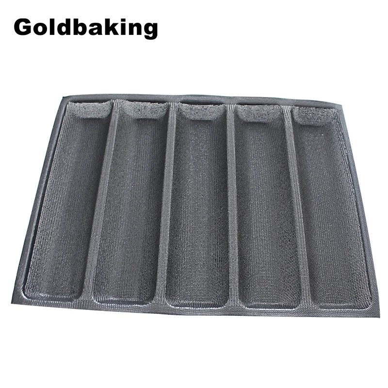 Силиконовая форма для хлеба Goldbaking французского не прилипает фотосковорода с 5