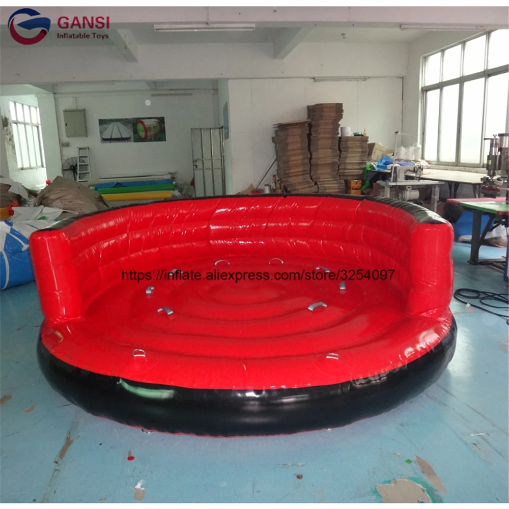 Crazy water game 3m diameter 1.0m height inflatable water UFO with cheap price high quality inflatable flying fish air sofa