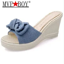 Mvp Boy Butterfly-knot Flip Flops Summer Shoes Slippers Women Platform Shoes Woman Wedges High Heels Pumps Shoes Eu Size 35-41 цена Mvp Boy Butterfly-knot Flip Flops Summer Shoes Slippers Women Platform Shoes Woman Wedges High Heels Pumps Shoes Eu Size 35-41 цены онлайн