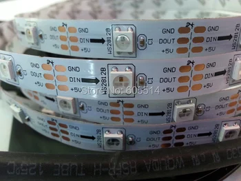 

[Seven Neon]Free shipping DC5V WS2812B led pixel srip,30pcs WS2812B/M with 30pixels;white PCB,only 4PIN