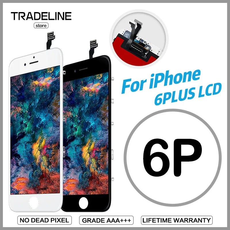 

For iPhone 6 Plus LCD 5.5" Touch Screen Digitizer Replacement AAA+++ Clone LCD Display Assembly Free DHL Shipping