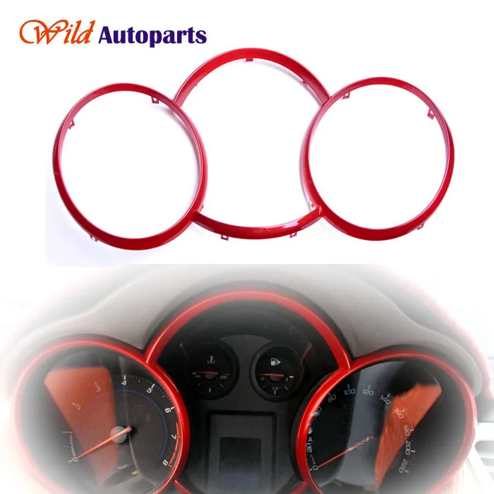 Sport Red Dashboard Instrument Trim Cover Plate For