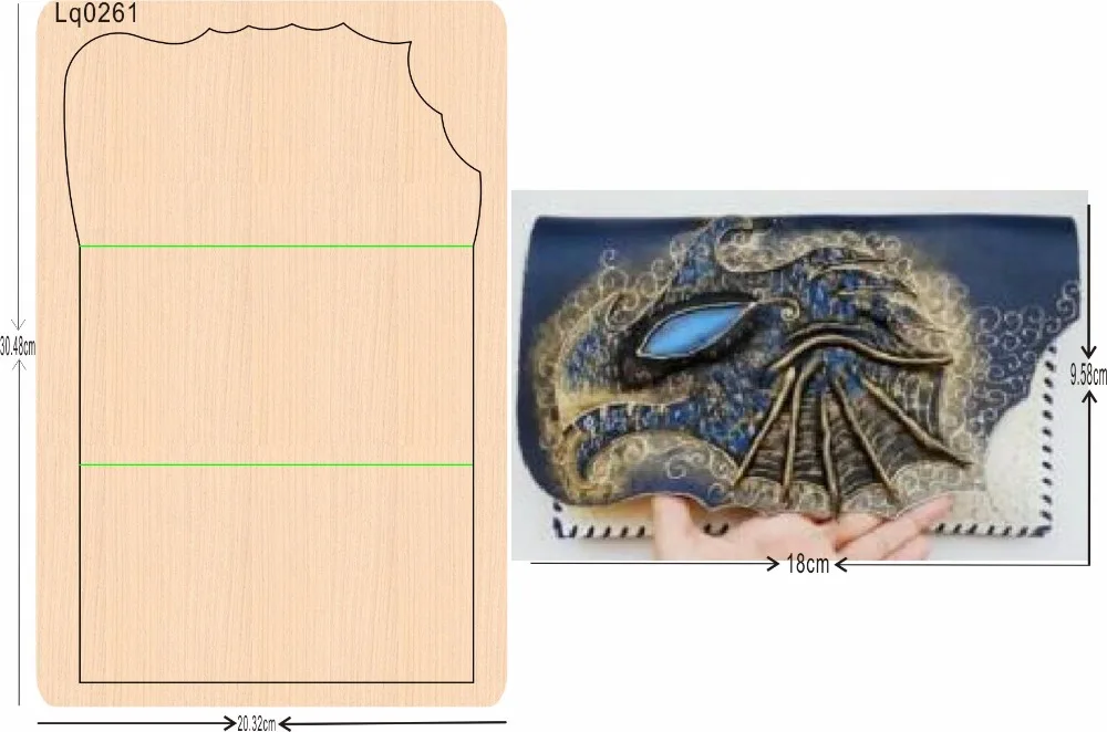 

Creative bag Wood Mould is compatible with most leading machines Mold thickness: 15.8mm