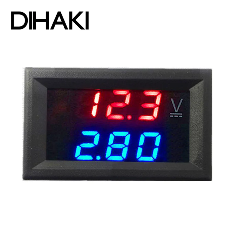 

Mini Car Digital Voltmeter Ammeter High Accuracy DC 100V 10A Motorcycle Voltage Indicator Tester Current Meter USB Tester 12V